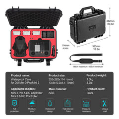 STARTRC Mini 3 Pro Accessory Set, 7 in 1 Waterproof Bag, HD Glass, Filter, Propeller Holder, Propeller Guard, Lanyard, Landing Gear for DJI Mini 3 Pro Drone (Without Drone and Controller)