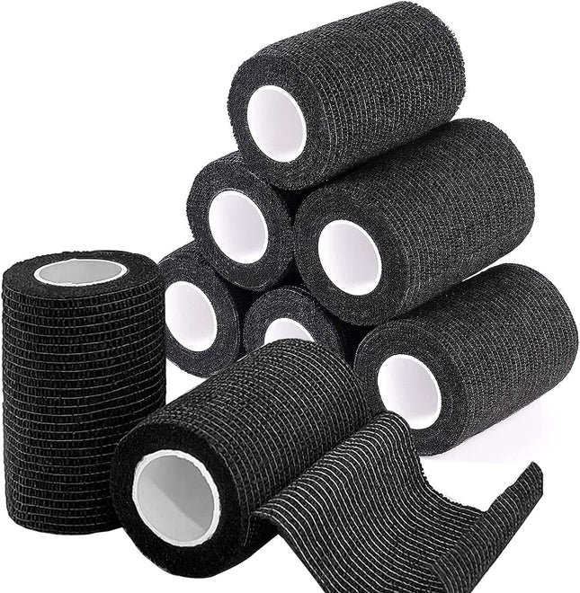 Self-adhesive bandage, 8 rolls x 7.5cm x 4.5m plaster roll dressing material, elastic bandage bandage fixation bandage adhesive bandage self-adhesive