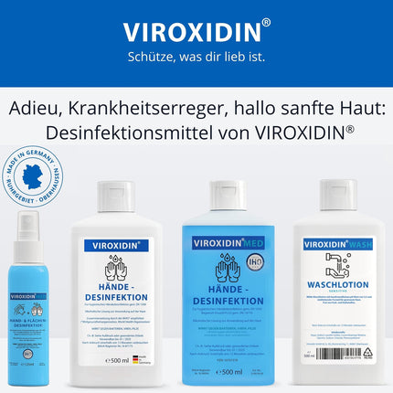 Viroxidin Med Hand Disinfectant 5l - COMPARISON WINNER - Hand disinfectant against bacteria, viruses &amp; fungi for hygienic hand disinfection - Limited Virucidal PLUS according to EN 14776