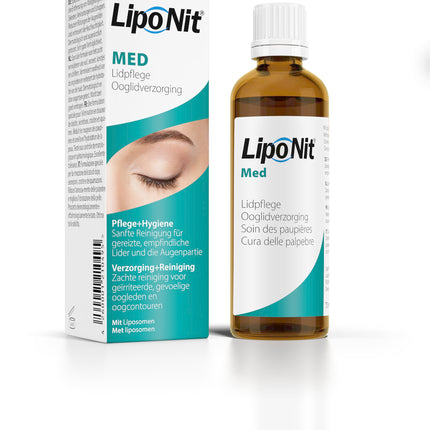 Lipo Nit Med Eyelid Care Suspension, Eyelid Hygiene, For the relief of eyelid inflammation and daily eyelid care, 70 ml