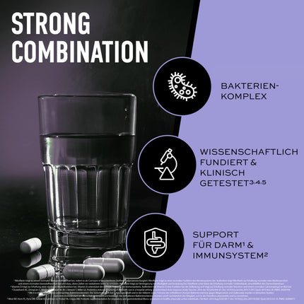 ESN Biotics+, 30 capsules, 450 billion CFU per pack, high-dose, with vitamins B2 and D, only 1 capsule per day, vegan