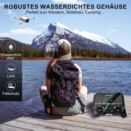 LEKUFEE Waterproof Case for DJI Mini 4 Pro/DJI Mini 3/ DJI Mini 3 Pro and DJI Mini 3 Accessories (Case only)