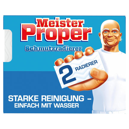 Meister Proper Dirt Eraser Original, eraser sponge for shiny surfaces, 2-pack