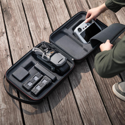 PGYTECH Carrying Case for DJI Mavic 3 Series Waterproof PU Leather Compatible with Mavic 3 Pro/Mavic 3/ Mavic 3 Classic Carrying Case, Drone Accessories with Shoulder Strap