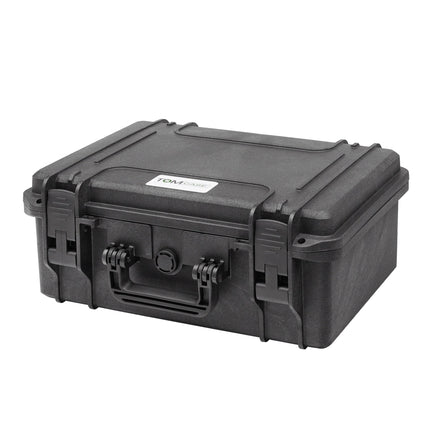 TomCase Drone Case "Travel Edition" for DJI Air 3S Fly More Combo, Standard or DJI RC 2 Controller, Battery Charging in the Case, Waterproof Outdoor Case - Made in Germany (Black/Red-Black)