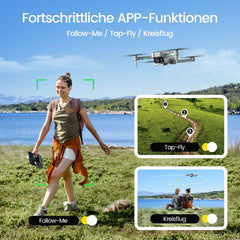Holy Stone HS440G Drone with 4K Camera for Adults, 23 Min Long Flight Time, Brushless Motor, GPS Follow Me, Auto Return, 5G FPV Transmission, Foldable Camera Drone Under 249 g for Beginners, C0