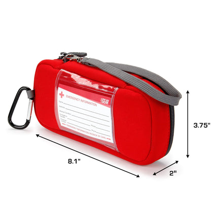 USA Gear Epipen Bag Small Insulated Medical Bag with Water-Resistant Exterior and Insulated Lining – for Two Epipens, Inhaler, Insulin Syringes and Important Allergy Medicine Supplies