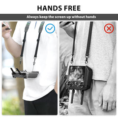 STARTRC Strap for RC 2/RC/RC Pro Controller Neck Strap Carrying Belt for DJI Mini 4 Pro/Mini 3 Pro/Mavic 3/Mini 3/Air 3S Drone Remote Controller Lanyard Accessories