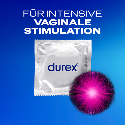 [NEW] Durex Intense Condoms – For a comfortable fit, safe sex, and excellent lubrication with nubs, ribs, and plenty of Desirex gel, anatomical Easy-On shape – 10-pack (1 x 10 pieces)