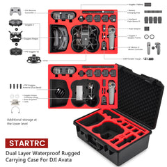 STARTRC Avata Bag for DJI Avata Accessories Waterproof Hard Case for DJI Avata with DJI Goggles 2/Goggles V2/FPV Controller/Motion Controller/4 Batteries