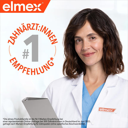 elmex children's toothpaste 2-6 years 2x50ml – child-friendly tooth cleaning for highly effective caries protection – with amine fluoride for a triple protection mechanism