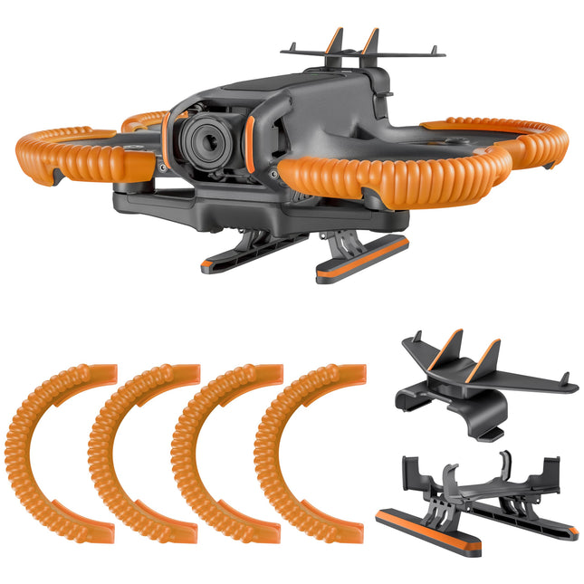 STARTRC 3-IN-1 Accessories for DJI Avatar 2, Propeller Protection Guard + Tail + Landing Feet Extended Landing Gear for DJI Avatar 2 fly more combo Protection Guard (Not including drone)