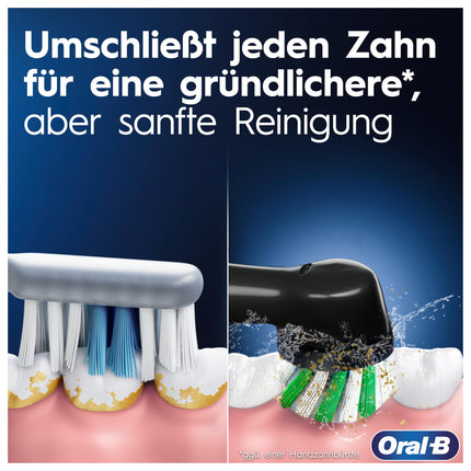Oral-B Vitality Pro Electric Toothbrush, 1 brush head, 3 brushing modes for dental care, Designed by Braun, black