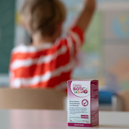 OMNi BiOTiC SR-9 Kids | 28 Sticks | 9 Bacterial Strains | Melt directly on the tongue | Vegan | Gluten-free | Lactose-free