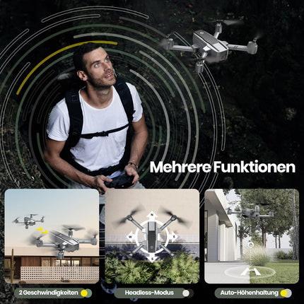 Holy Stone HS440D GPS Drone with 4K Camera for Beginners, 1 Battery for 20 Min. Flight Time, Follow Me, Auto Return, 5G FPV Transmission, RC Foldable Drone Complete Set under 249g Professional for Adults, C0