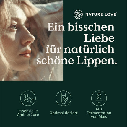 NATURE LOVE® L-Lysine - 365 vegan capsules - 1000mg L-Lysine HCL per daily dose - Lysine from plant fermentation - 6-month supply - Laboratory-tested, additive-free, and produced in Germany