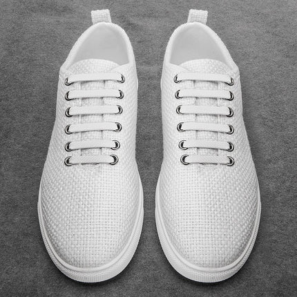 RJ-Sport (20 Schnürrlie's Elastic Silicone Shoelaces Flat for Children and Adults - Perfect Loopless Shoelace Replacement (White)