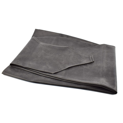 Rubberfashion latex stockings long open toe - overknee thigh stockings - socks for women and men black 0.4mm XL/shoe size: 45-47