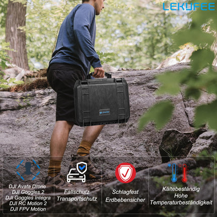 LEKUFEE Waterproof Carrying Case for DJI Avata 1/DJI Goggles 2/DJI Goggles Integra/DJI RC Motion 2 and DJI Avata Accessories (Case Only)（Not for DJI AVATA 2）