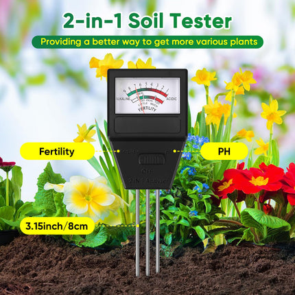 3-in-1 Seedling Starter Trays with Grow Light, Heat Mat, Soil Meter Set, 40 Cells Seedling Tray with Humidity Dome for Indoor Plant