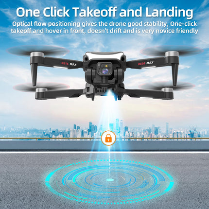 Drone with Camera, HD 1080P Drones with Brushless Motor, Drone with Dual Camera for Kids Drone, RC Quadcopter Drone with 3D Flips, One Key Takeoff/Landing, 2 Batteries