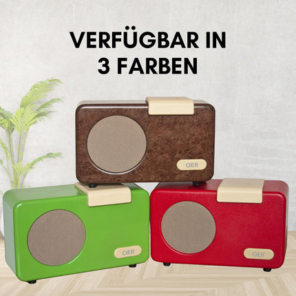 OER Music Player, Music Box for Dementia Patients, Senior Radio with Easy Operation, Especially for Seniors with Alzheimer's, Gift for People with Dementia, Dementia Aid (Red)