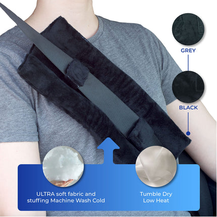 RENOVA MEDICAL WEAR Post-Surgery Seatbelt Pillow – Mastectomy Recovery, Cardiac Surgery, Chemotherapy Port and Pacemaker Pillow, Hysterectomy Recovery Pillow