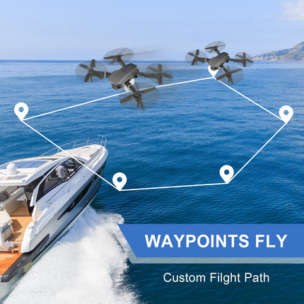 Drone with HD 4K Camera, RC Foldable FPV WiFi Live Transmission Drone for Kids Beginners, 2 Batteries, Long Flight Time, Headless Mode, Trajectory Flight, Obstacle Avoidance, One Key Takeoff/Landing, Headless Mode-b3