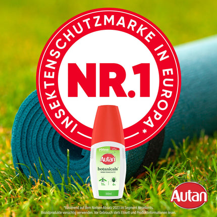 Autan Botanicals Pump Spray Insect Repellent, natural active ingredient from lemon eucalyptus oil, 1 pack (1 x 100 ml)