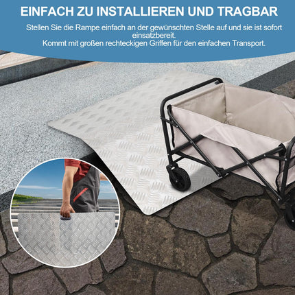 Hebitod door threshold ramp, wheelchair ramp, threshold ramp, access ramp, bridge threshold ramp for wheelchair, threshold bridge, bridge ramp, aluminum ramp wheelchair, 60 x 70 x 10 cm