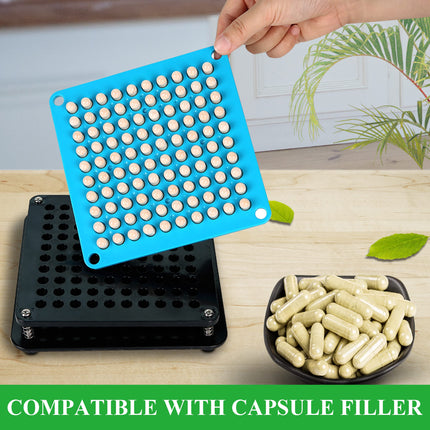 WANANFU Vegan Empty Capsules Size 00 (100 Pieces) Bundle with 2 Micro Spoons, Empty Capsules for Filling, Compatible with Capsule Filler Size 00