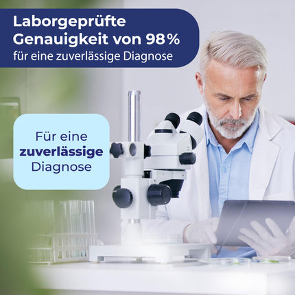 Homehulab 2x Helicobacter Pylori rapid test for home use, simple antigen stool test for stomach complaints such as heartburn or gastritis, can be used as a self-test (2x test)
