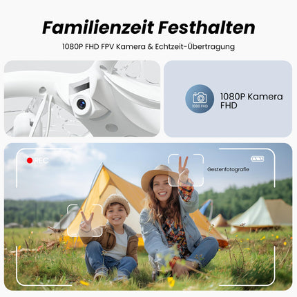 Ameta Morpho Drone with Camera for Kids, 1080P HD FPV Drone for Beginners, RC Quadcopter with 32 RGB Lights/ 18 min Flight Time/STEM Modules/Anti-Lost Buzzer, Toy Gifts for Boys Girls