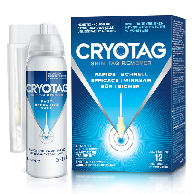 Cryotag Skin Tag Remover - Fast Acting Safe - Clinically proven freezing agent for the treatment of skin tag warts, up to 12 applications