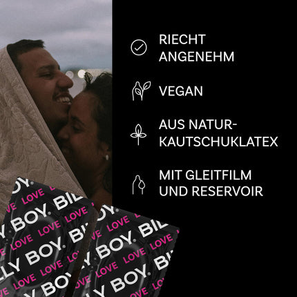 BILLY BOY Condoms Longer Love 20s | 52 mm | Condoms for a longer and more intense experience (1x20 pieces)