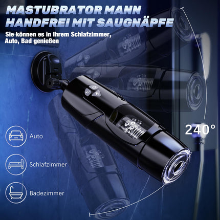Pangpangmi Electric Masturbator Masturbating for Men, Sex Toy for Men with 7 Modes Telescopic Function and Rotating, Masturbators Pocket Pussy Sex Machine Machines &amp; Devices