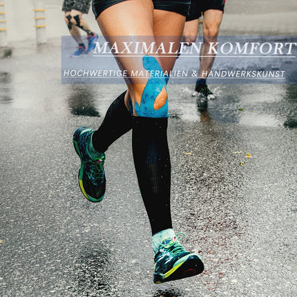 DDOBB 4 Pairs Compression Stockings for Men and Women, Support Stockings, Compression Socks, Support Socks, Travel Stockings for Flight, Sports, Running, Cycling (Black*4, SM)