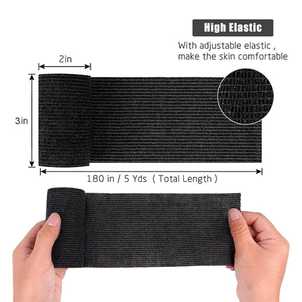 Self-adhesive bandage, 8 rolls x 7.5cm x 4.5m plaster roll dressing material, elastic bandage bandage fixation bandage adhesive bandage self-adhesive