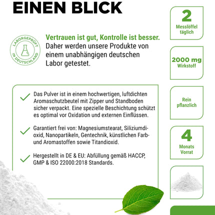 D-Mannose Powder - 250 g - (4.1 month supply) - From plant fermentation - Laboratory tested - Pure &amp; natural - No additives - Vegan