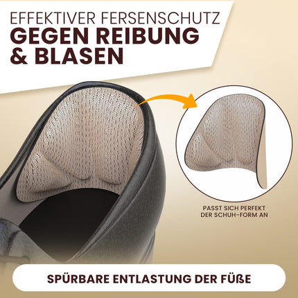 FERSENFREUND© Premium Heel Cushion Shoe Insoles - THE ORIGINAL - Heel Protection Heel Cushion Gel Anti-Slip Insoles for Shoes &amp; Boots that Are Too Big Shoe Filler Heel Protector Pads Against Blisters Set of 6