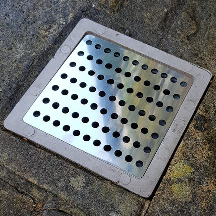 SIYOTO drain cover made of 304 stainless steel, blockage protection (20 x 20 cm)