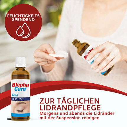 BlephaCura Lid Hygiene, liposomal suspension for the relief of eyelid inflammation and for daily eyelid care, 70 ml solution