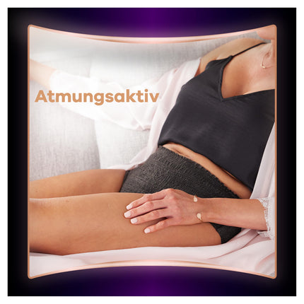 Always Discreet Boutique Incontinence Pants Size L (8 Pants), For Bladder Weakness, Absorb Odors and Moisture, Prevent Leakage, Black