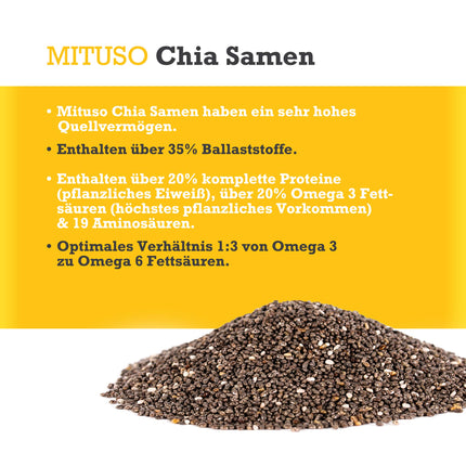 mituso Chia seeds, pack of 2 (2 x 1000 g)
