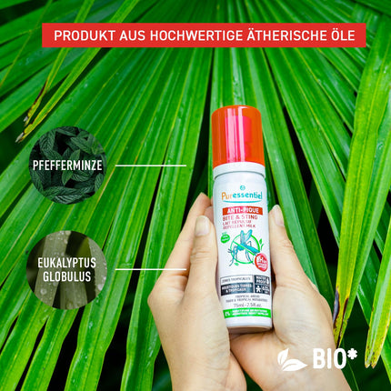 Puressentiel - Anti-bite repellent and calming spray - temperate and tropical areas - 100% natural active ingredient - 75 ml