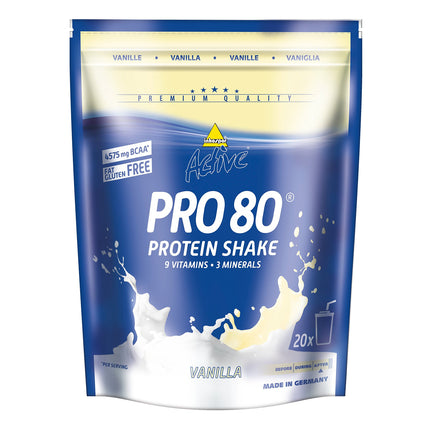 Inkospor Active Pro 80 Protein Shake, Vanilla, 500g Bag