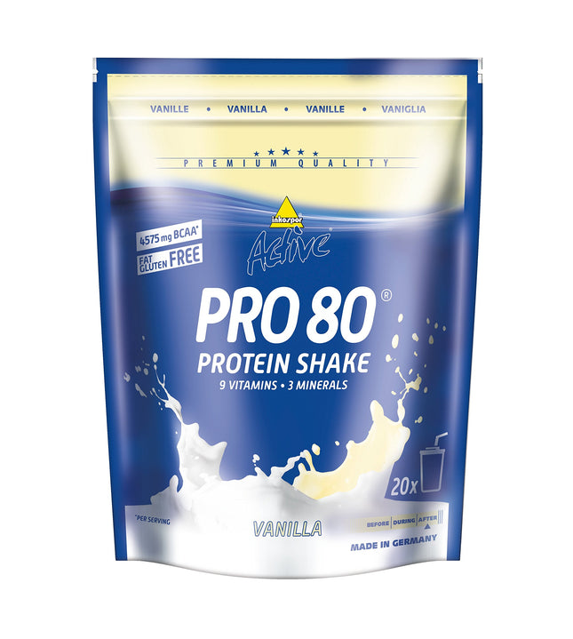 Inkospor Active Pro 80 Protein Shake, Vanilla, 500g Bag