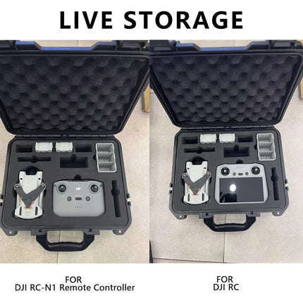 Professional Mini 3 Pro Case, Waterproof Hard Case for DJI Mini 3 Pro Drone and DJI RC/DJI RC N1 Remote Controller and Drone Accessories