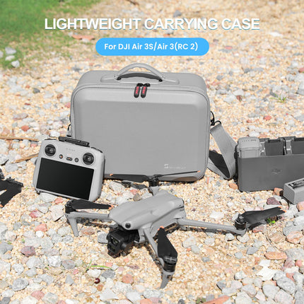 SKYREAT Air 3S/Air 3 Bag, Portable Carrying Case PU Leather Travel Bag for DJI Air 3S/Air 3 Fly More Combo Drones with DJ RC 2 Controller and Other Accessories