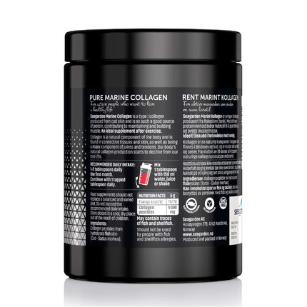Seagarden Marine Collagen Powder - Collagen Peptide Protein Powder Type 1 - Pure Collagen Powder from Wild Cod - Collagen Powder for Women &amp; Men, Hair, Skin, Muscles, Bones - 300g, 60 servings